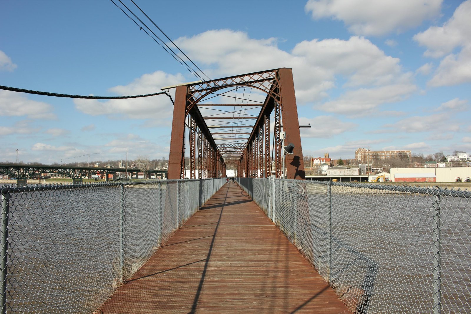 Looking north